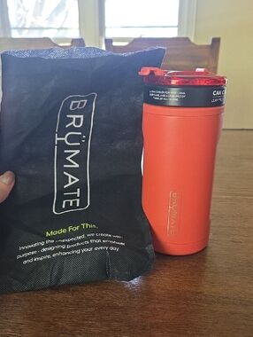 BrüMate Orange Insulated Travel Can Cooler - BrüMate